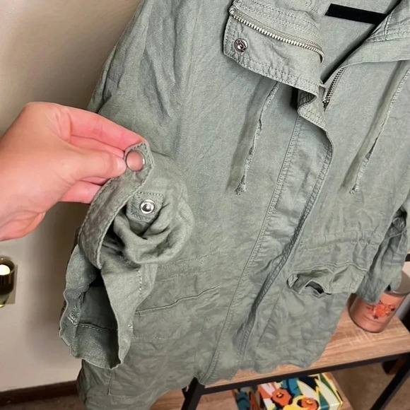 Croft & Barrow Linen Blend Olive Green Jacket - Picture 4 of 6